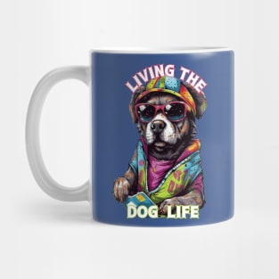 Living the Dog Life, dog t-shirts, t-shirts with dogs, Unisex t-shirts, dog lovers, animal t-shirts, gift ideas, fused fashion, dog tees Mug